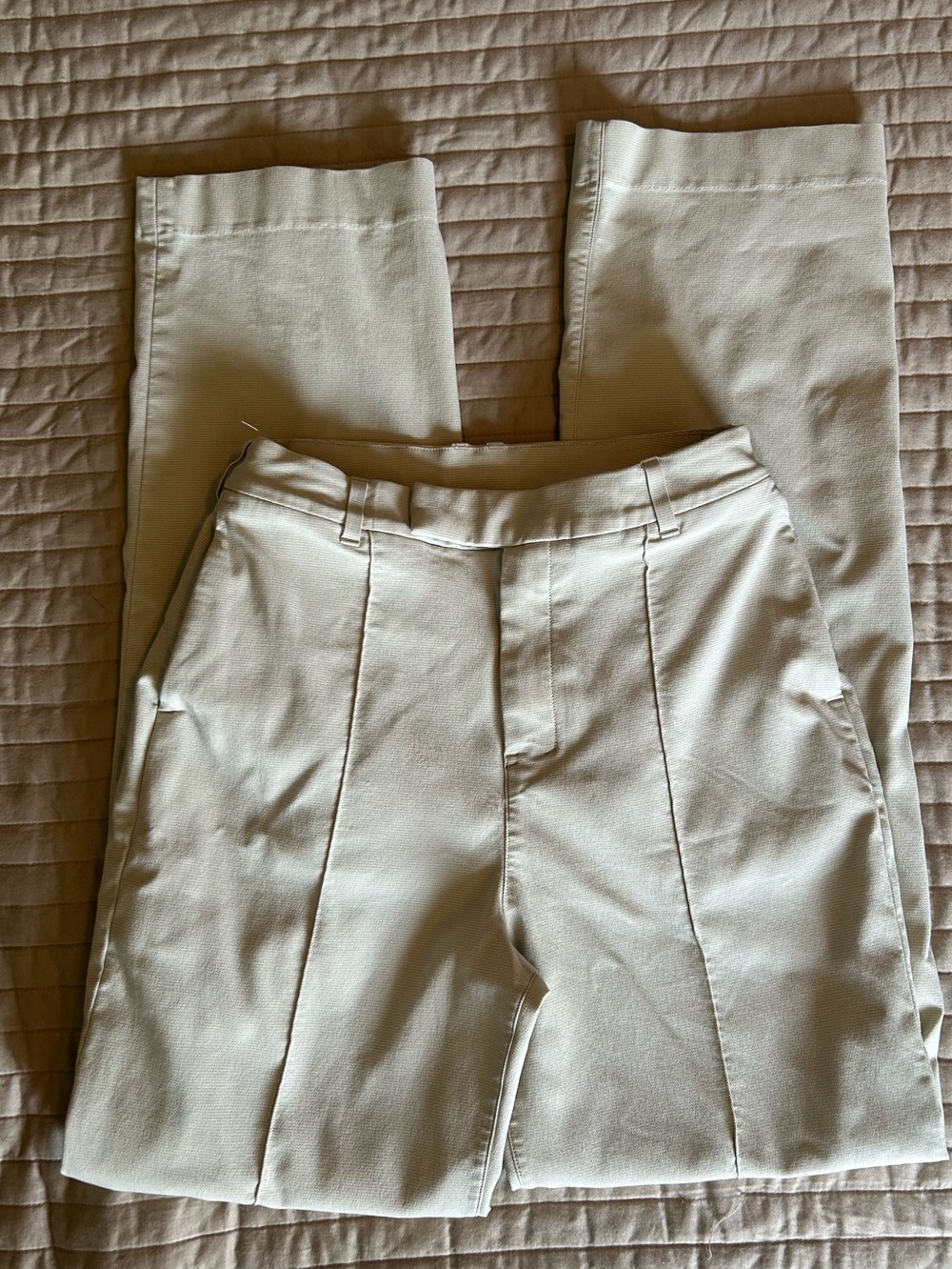 Lululemon Lab Cream High-Waist Tailored Trousers
